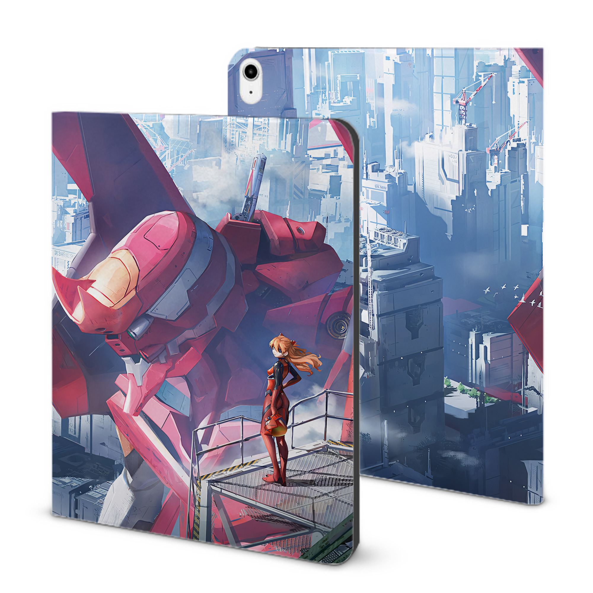 （画像用） EVA 新世紀エヴァンゲリオン IPadケース ペンホルダー付き ブックスタイルデザイン